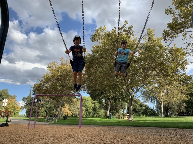 Park treated for mosquitoes using organic mosquito control